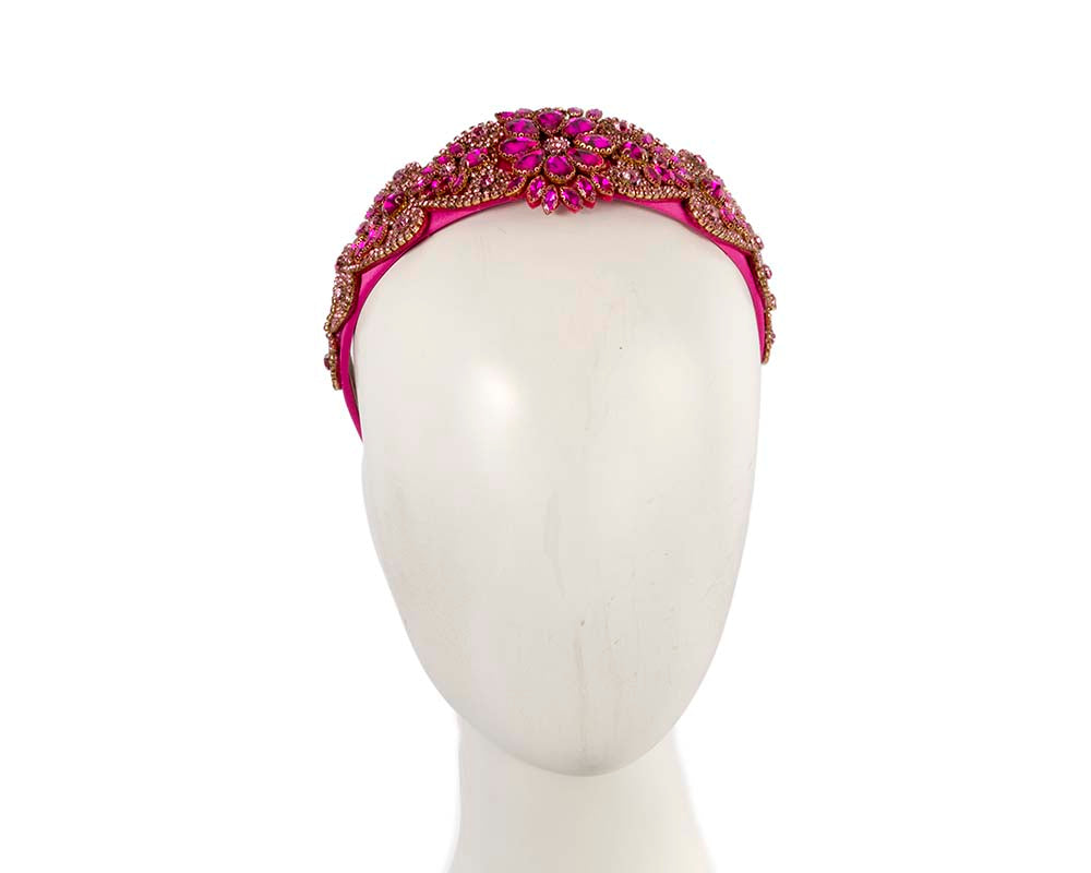Fuchsia jewellery fascinator headband-0